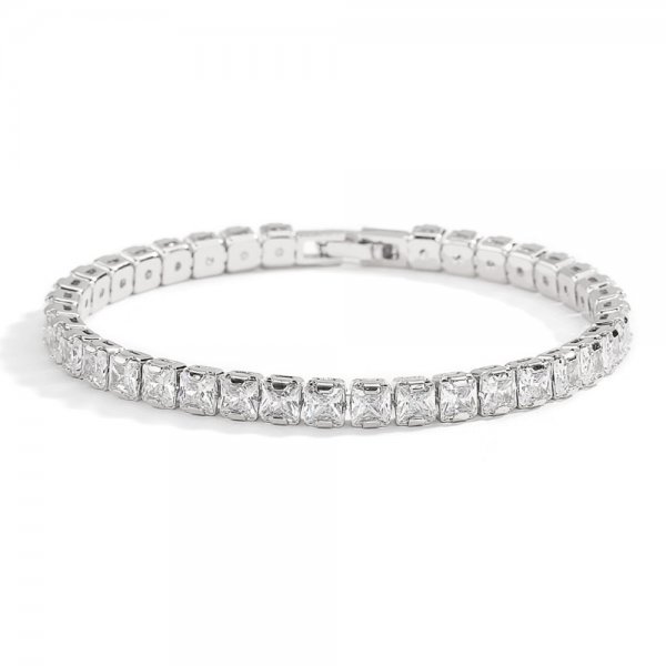 European And American Full Diamond 4mm Zircon Tennis Bracelet