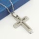 Fashion Simple Sense Hollow Jeweled Cross Necklace