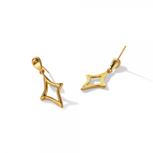 Ear Studs Irregular Hollow-out XINGX