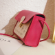 Small square bag double color matching shoulder bag